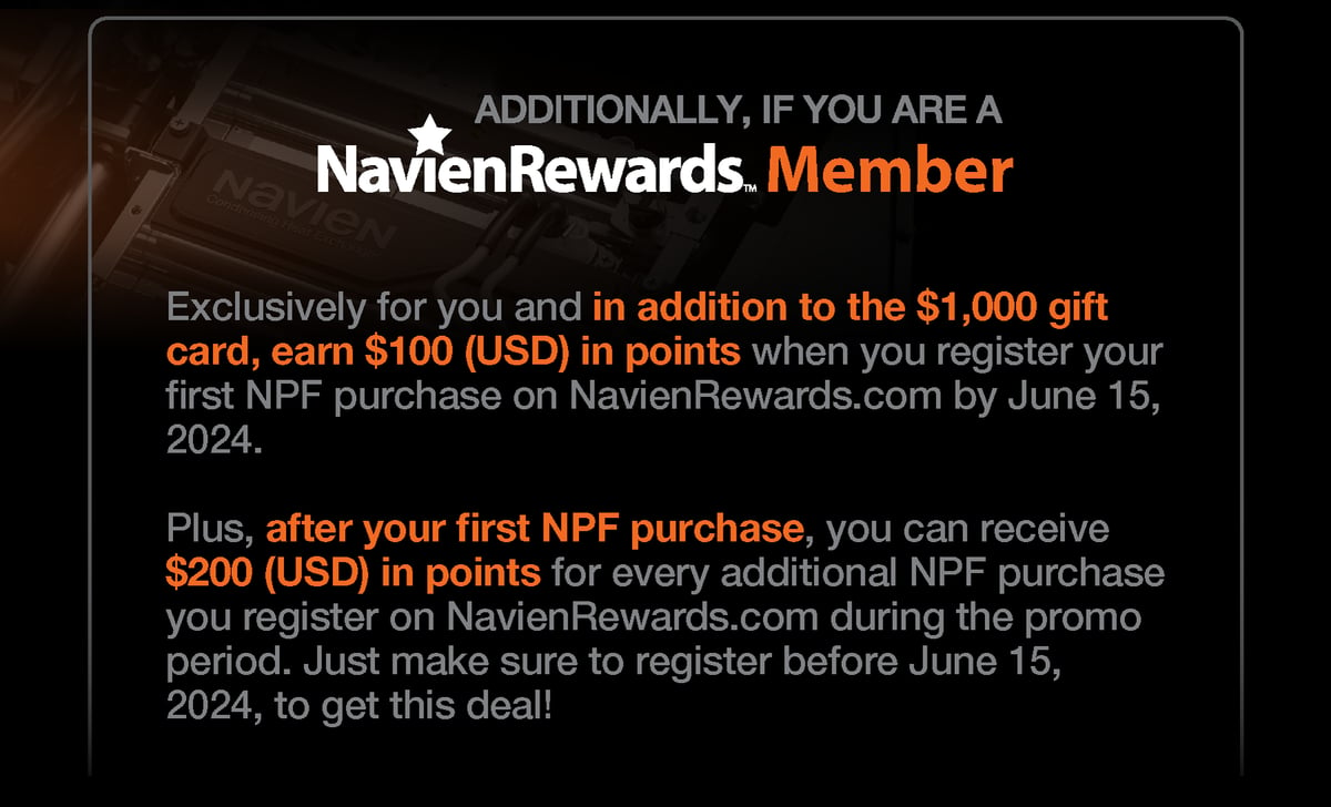 NPF Extended Promo 2024 - NavienRewards Members